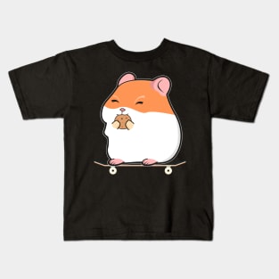 Skating Hamster Kids T-Shirt